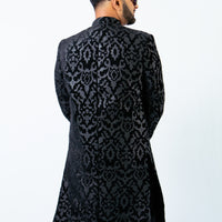 NAWABI NECTAR LASER CUT LEATHER JACKET