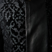 NAWABI NECTAR LASER CUT LEATHER JACKET