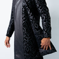 NAWABI NECTAR LASER CUT LEATHER JACKET